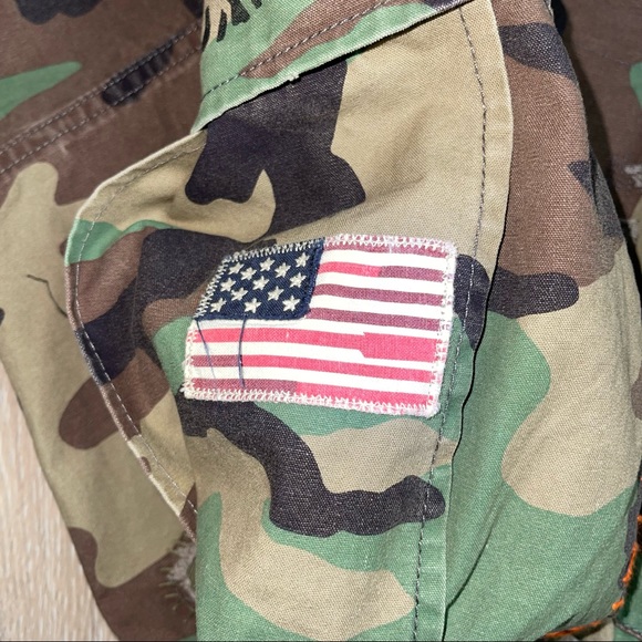 Polo Ralph Lauren Classic Kauai Camo Distressed Cargo Flag Utility Pants 34 30 - Picture 5 of 10